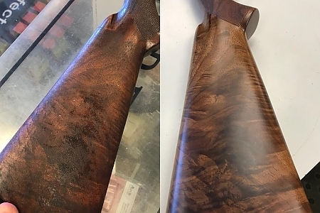 A sample of our wood refinishing service